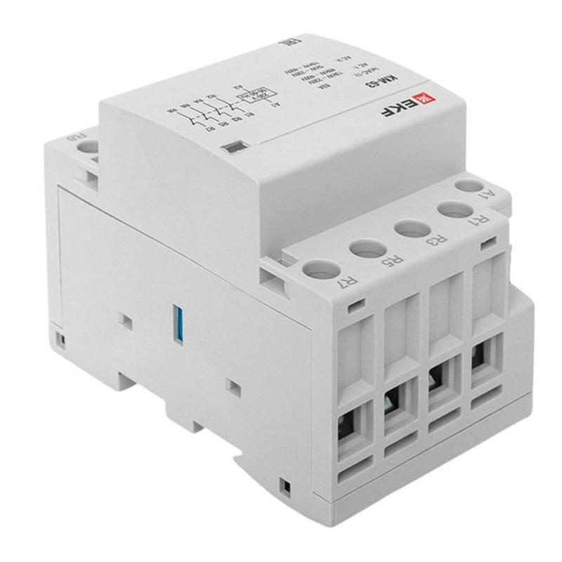 Контактор модульный КМ 63А 4NC (3 мод.) PROxima| km-3-63-04 | EKF — миниатюра 22