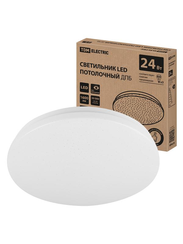 Светильник LED потолочный ДПБ 02, 24 Вт, 4000 К, Звездное небо, | SQ0329-9015 | TDM — TDM ELECTRIC