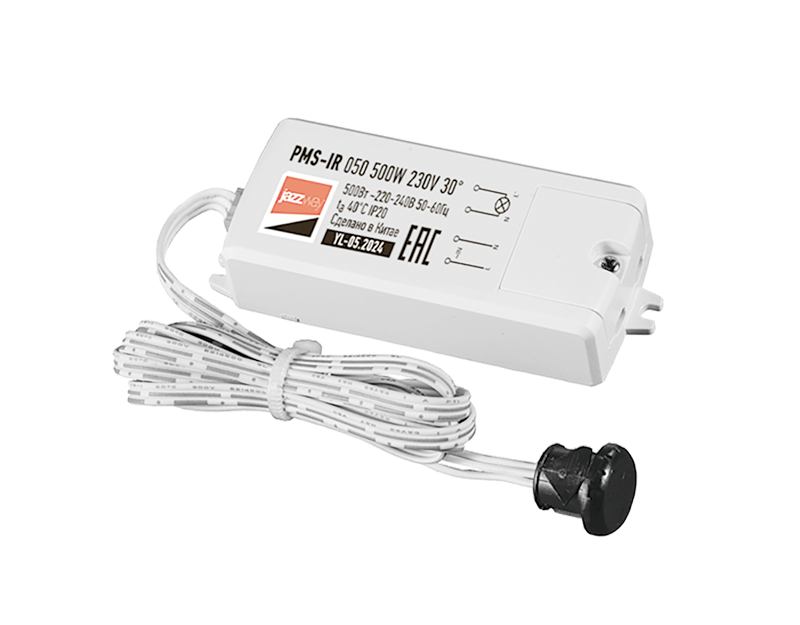Датчик движения PMS-IR 050 500W 230V 30° WH IP20  | .5059092 | Jazzway — Jazzway
