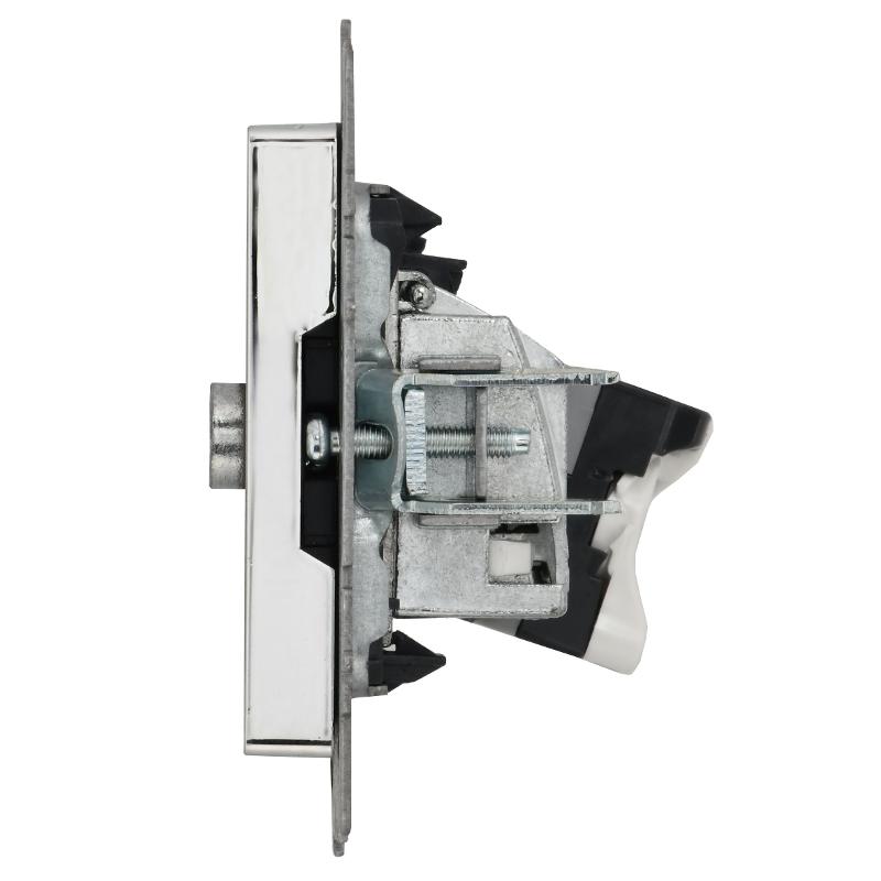 BRITE Роз. двойная TV+RJ45 кат.5E РТВ/РК12-БрГН мет х/н  | BR-AK20-1-M-K23 | ИЭК — миниатюра 5