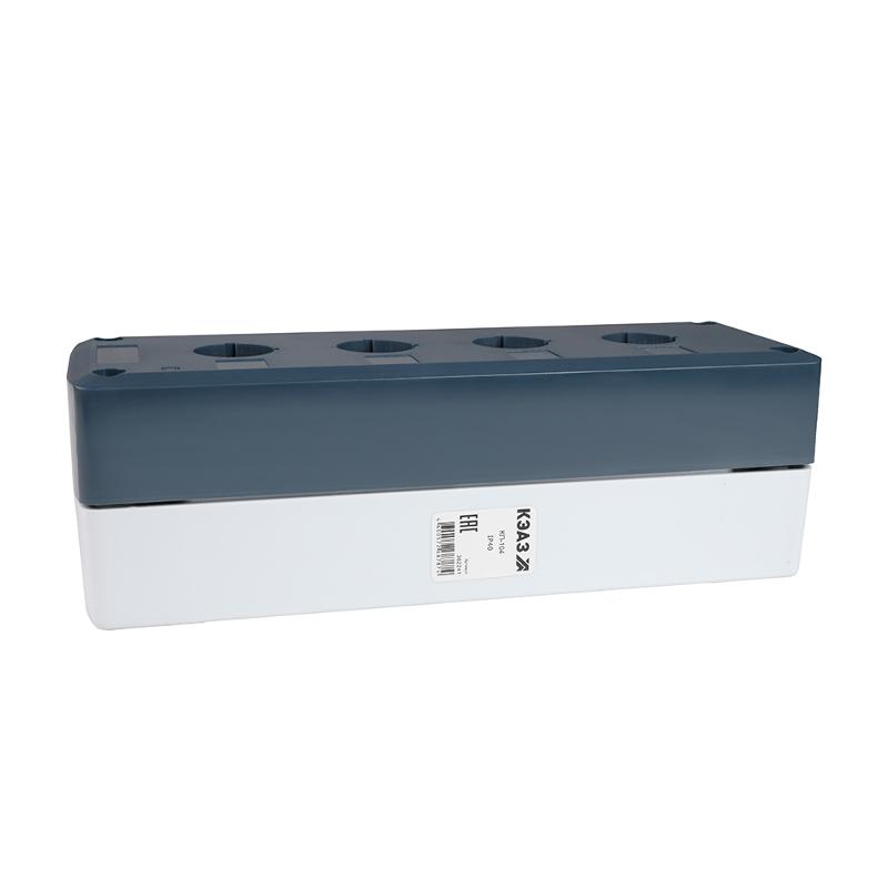 Корпус кнопочного поста КП-104 серый 4 отв. IP40 | 362241 | КЭАЗ — КЭАЗ (Курский электроаппаратный завод)