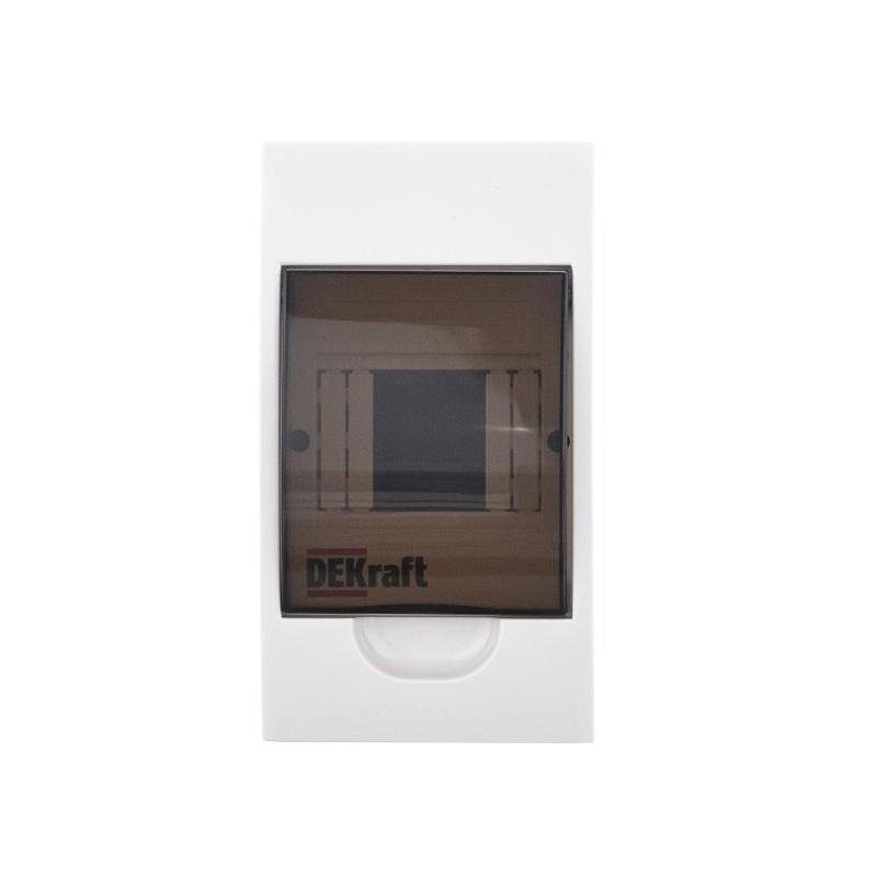 Корпус пластиковый навесной 4 модуля, IP41, ЩРН-П-4 | 31008DEK | DEKraft — миниатюра 4