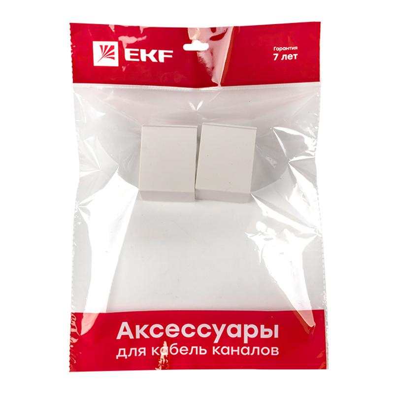 Соединитель (60х40) (4 шт) Plast EKF PROxima Белый  |  conw-60-40x4 |  EKF — миниатюра 7