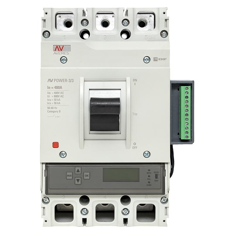 Выключатель автоматический AV POWER-3/3 400А 50kA ETU6.2 | mccb-33-400-6.2-av | EKF — миниатюра 10