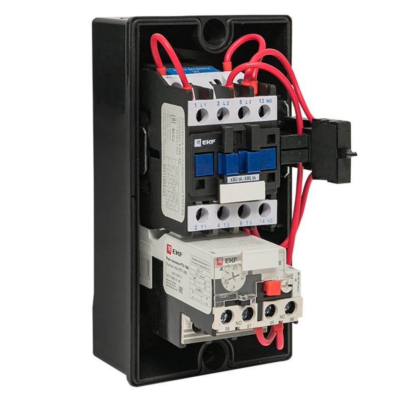 Пускатель в корпусе КМЭ 9А 400В с РТЭ Ir-2,5-4А IP65 EKF PROxima | ctrp-r-9-400v-2,5-4A | EKF — миниатюра 9