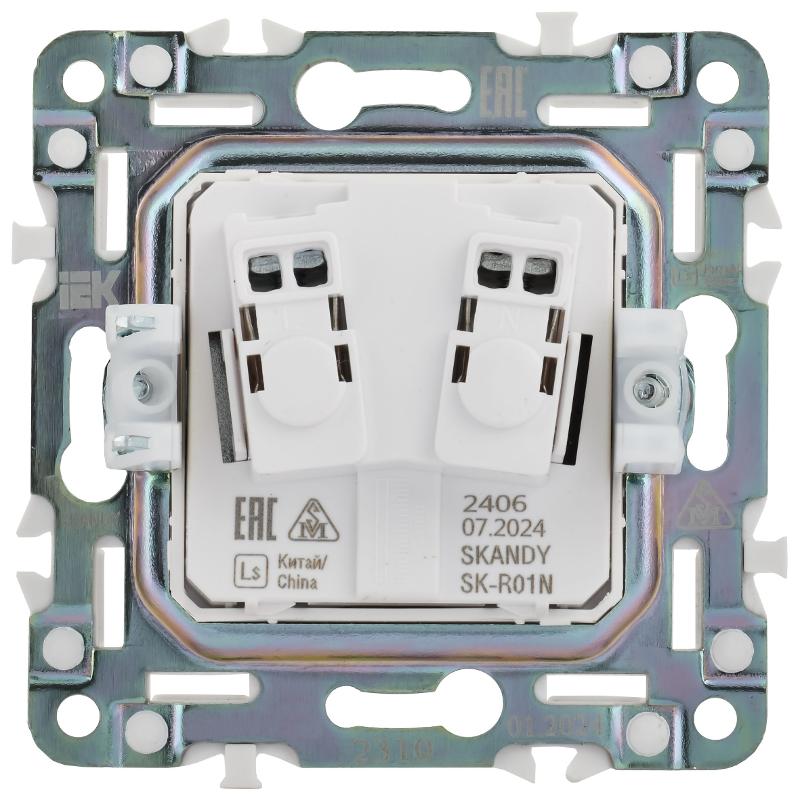 SKANDY Розетка без з/к с з/ш 10А SK-R01N никель | SK-R13-10-K50 | IEK — миниатюра 5