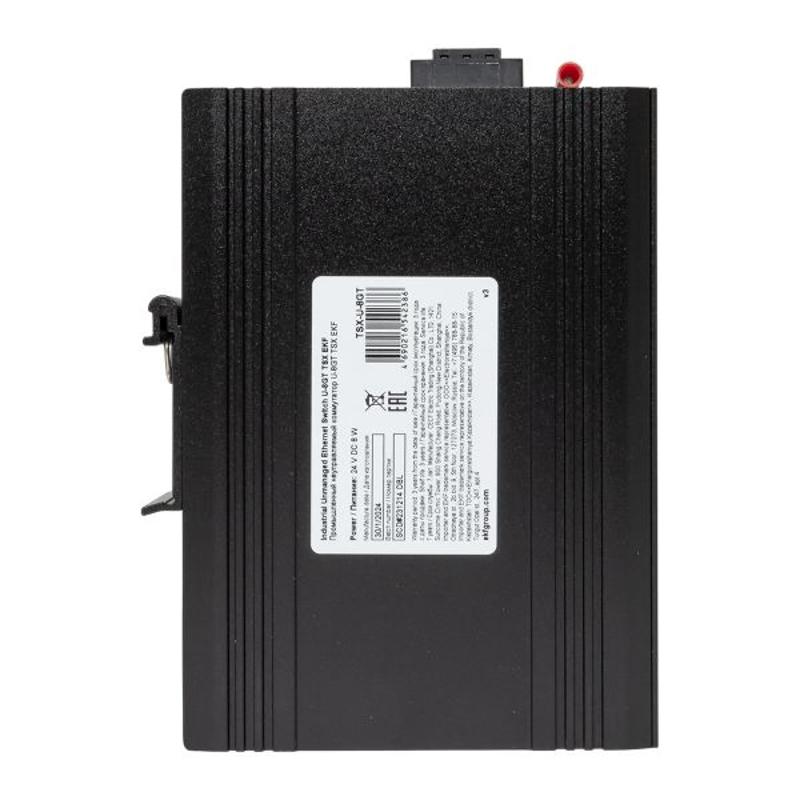Промышленный неуправляемый коммутатор U-8GTP, 8 портов 10/100/1000Base-T(X) RJ45 c PoE, монтаж на динрейку TSX |TSX-U-8GTP|EKF — миниатюра 23
