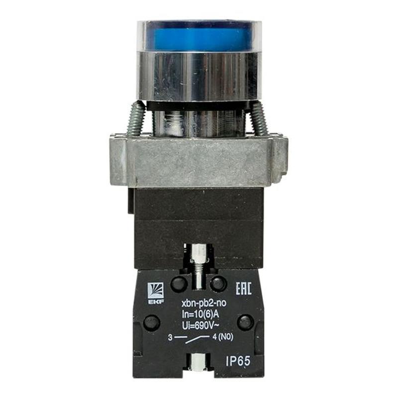 Кнопка BA61 с подстветкой 230В синяя NO IP65 PROxima | xb2-bw61-230-65 | EKF — миниатюра 8