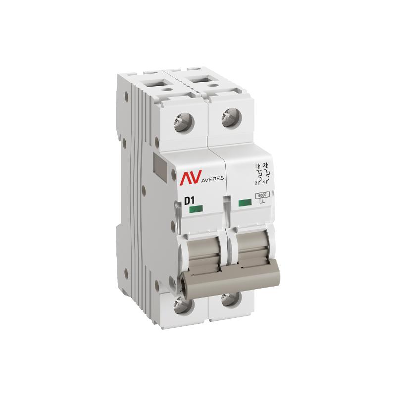 Выключатель автоматический двухполюсный AV-6 1А D 6кА AVERES | mcb6-2-01D-av | EKF — миниатюра 5