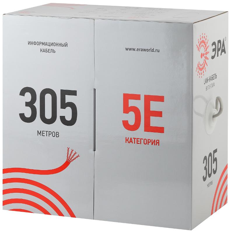 ЭРА Кабель витая пара U/UTP 4x2x24 AWG Cat5e CU нг(А) HF 305м | Б0044430 | ЭРА — миниатюра 2