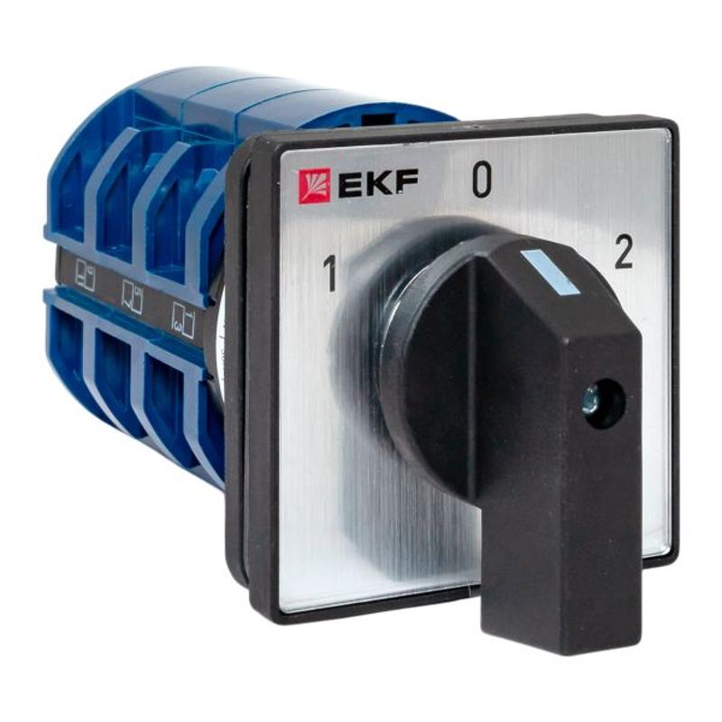 Переключатель кулачковый ПК-1-43 63А 3P «1-0-2» IP65 | pk-1-43-63-65 | EKF — миниатюра 1