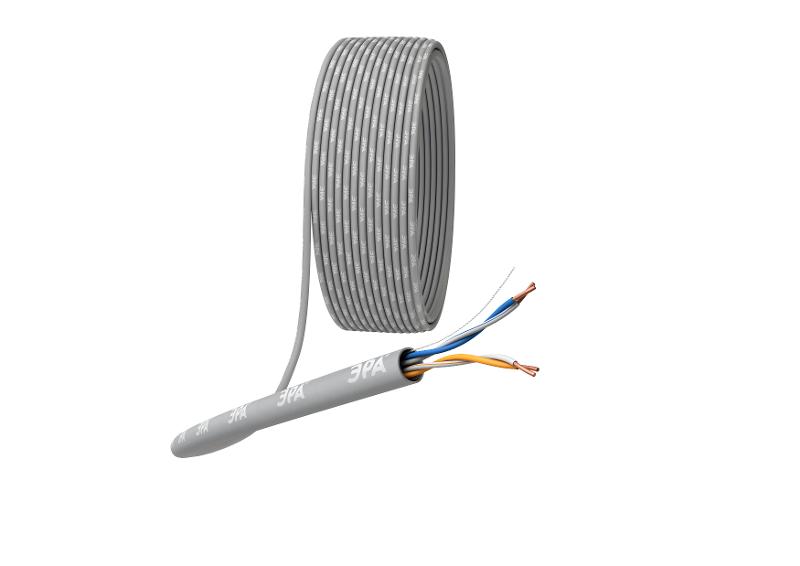 Кабель витая пара U/UTP 2x2x24 AWG Cat5e CU PVC 305м | Б0044428 | ЭРА — ЭРА (Энергия света)
