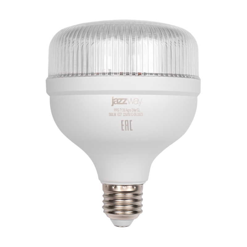 Лампа светодиодная PPG T130 Agro 24w CL E27  (для растений) | .5050365 | Jazzway — Jazzway