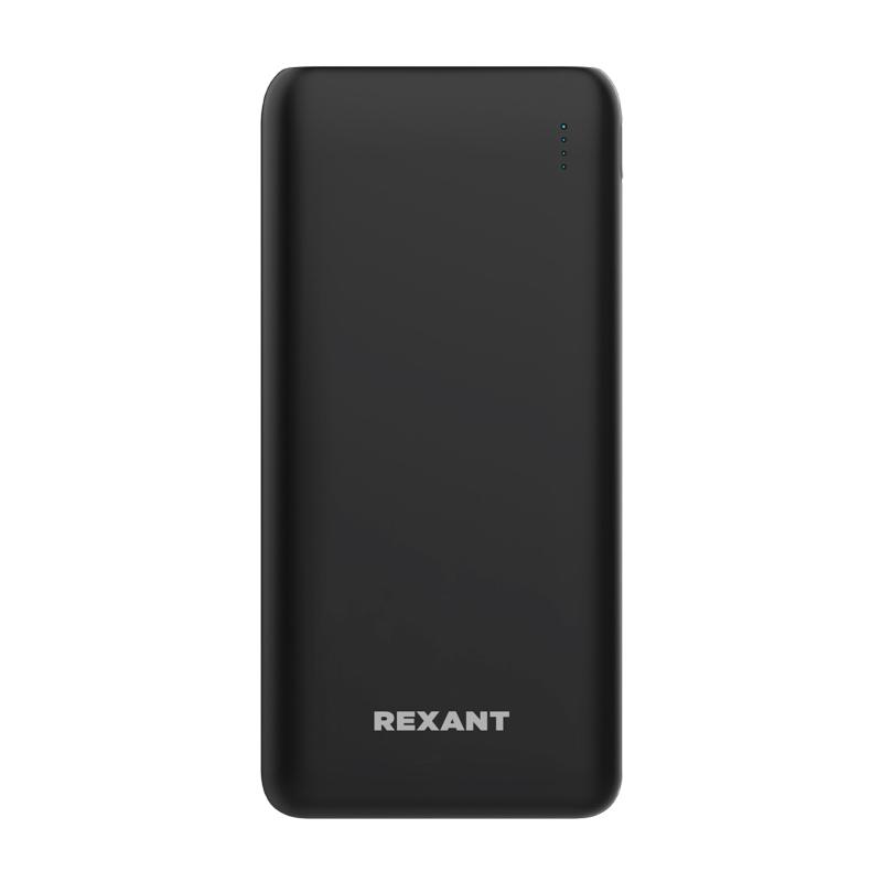 Портативное зарядное устройство Power Bank (акб) 10000 mAh с Quick Charge и Power Delivery, черное | 30-2051 | REXANT — фото 1 | Sento