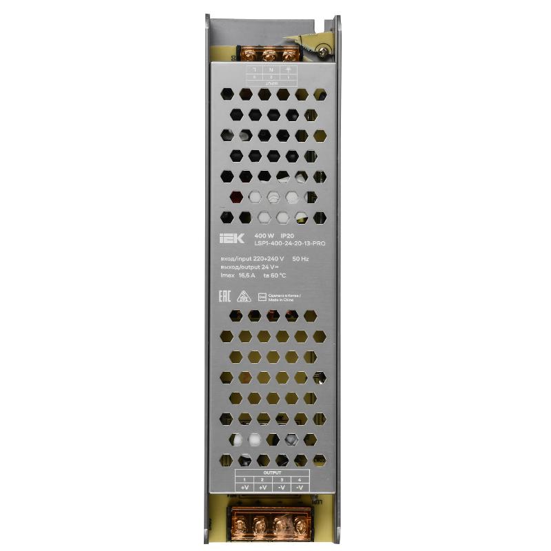 Драйвер LED ИПСН-PRO 400Вт 24В блок - клеммы IP20  | LSP1-400-24-20-13-PRO | ИЭК — миниатюра 2