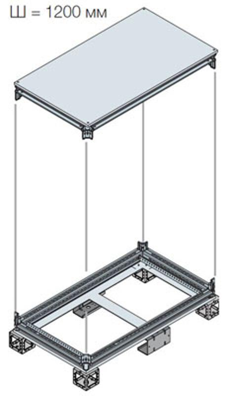 Рама шкафа верхняя/нижняя 1200x800ШхГ | EK1280KN | ABB — ABB
