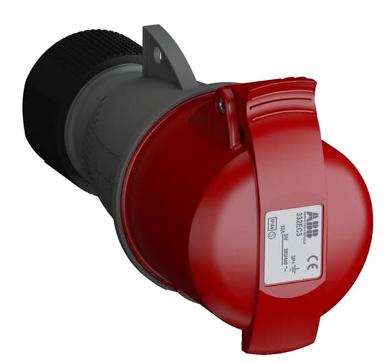 Розетка кабельная Easy&Safe 332EC3,32А,3P+E,IP44,3ч|2CMA102037R1000| ABB — ABB