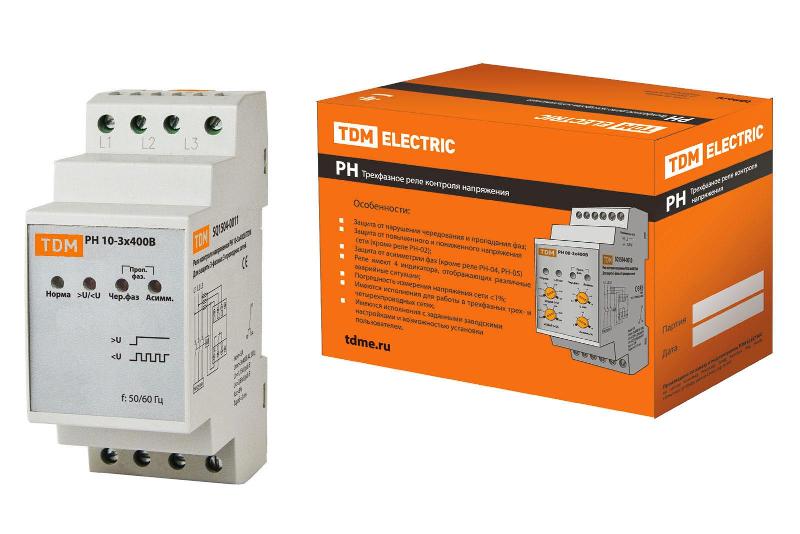 Реле напряжения РН 10-3х400В  | SQ1504-0011 | TDM — TDM ELECTRIC