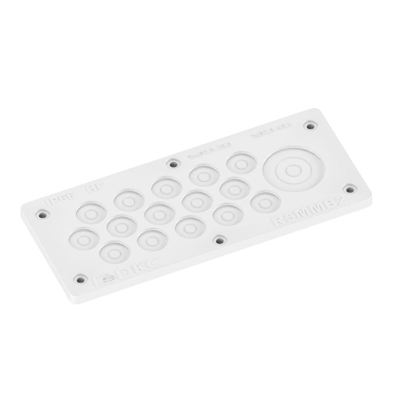 Мембранный кабельный ввод, EPDM, IP66, t эксп. -70..+90, ШхВ 216х89 мм,15xø2,0-20,0 мм, 1xø2,0-40,5 мм | R5MMB2 | DKC — DKC (ДКС)