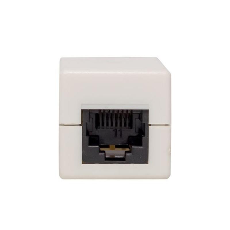 Адаптер проходной TERACOM Cat.5E неэкранированный RJ45-RJ45 белый | TRC-INLC-2RJ45-5EUTP-WH | EKF — миниатюра 5