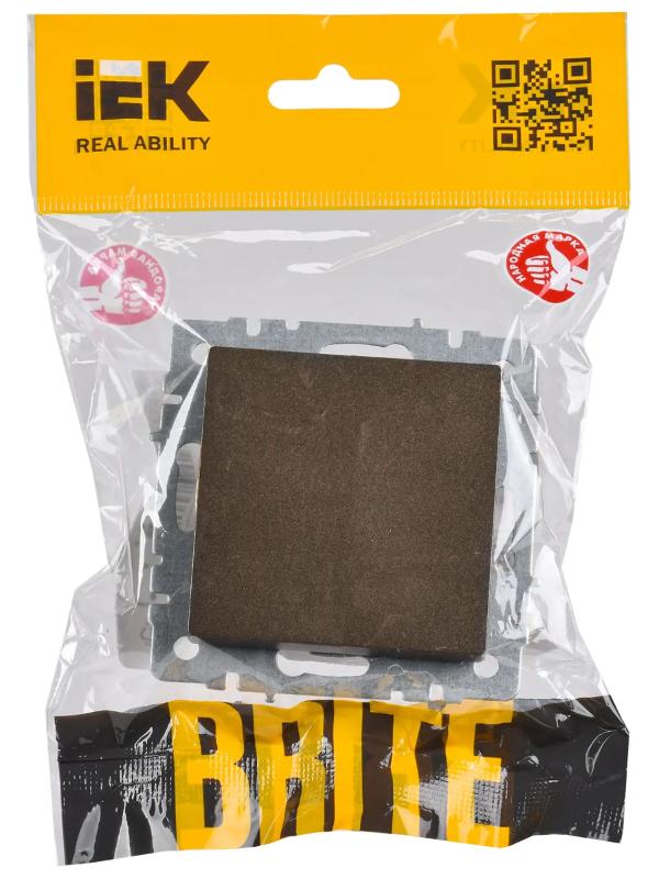 BRITE Выключатель 1-клавишный проходной 10А ВС10-1-6-БрТБ темная бронза | BR-V12-0-10-K45 | IEK — миниатюра 6