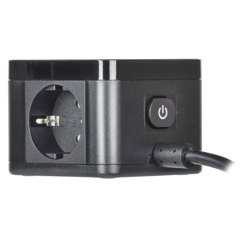 DOMINIC Удлинитель Qi10Вт У02К 1,3м 3х1мм2 USB A+C чер | DN-YP31-16-02-01-ZKU-K02 | IEK — миниатюра 4
