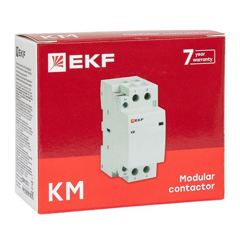 Контактор модульный КМ 63А NО+NC (2 мод.) EKF PROxima | km-2-63-11 | EKF — миниатюра 8