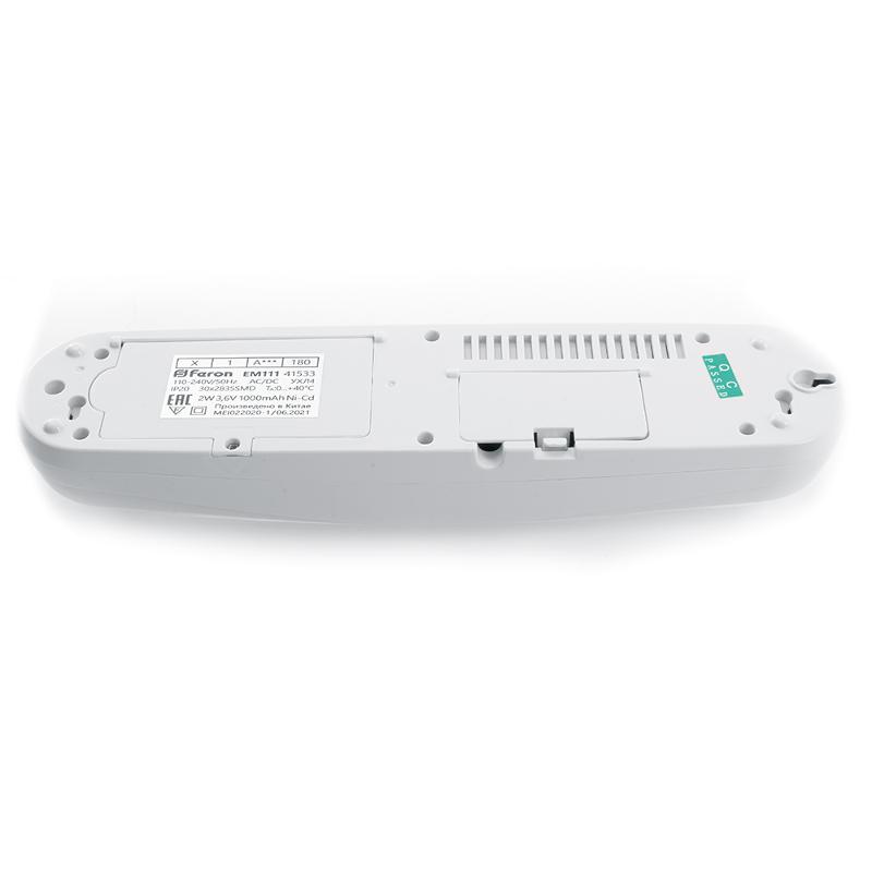 Светильник аварийный, 30 LED AC/DC, белый, EM111 с наклейкой ВЫХОД IP20 3 часа | 41533 | FERON — миниатюра 2