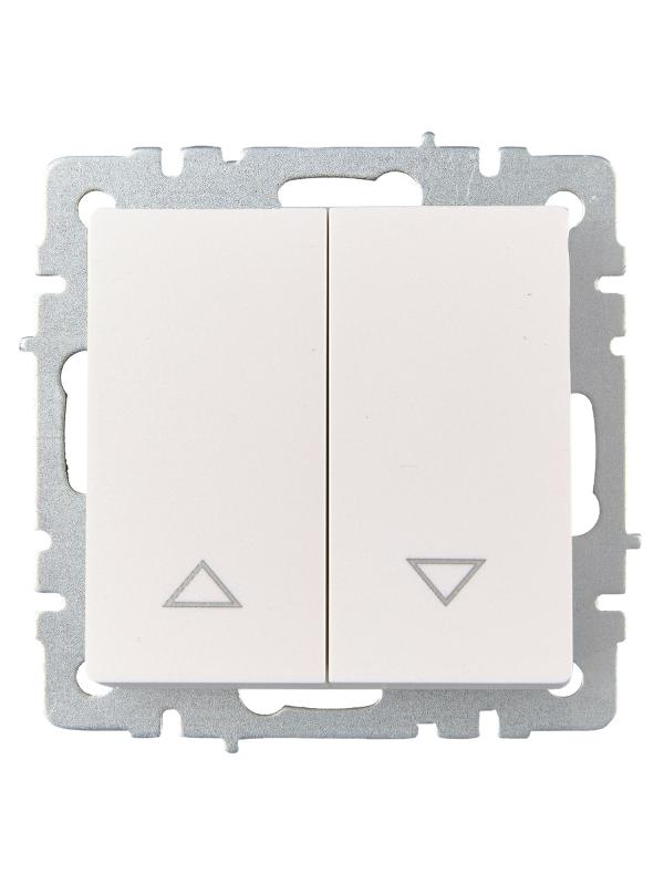 BRITE Выключатель жалюзи 10А ВС10-1-5-БрЖ жемчужный  | BR-V15-0-10-K36 | IEK — миниатюра 2
