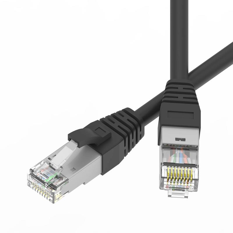 Патч-корд экранированный SLIM CAT6A S/FTP 4х2, 28 AWG, LSZH, чёрный, 3м | RN6ASF4530BK-28 | DKC — фото 1 | Sento