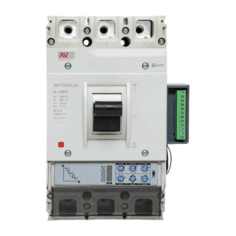 Выключатель автоматический AV POWER-3/3 630А 100kA ETU2.2 AVERES | mccb-33-630H-2.2-av | EKF — миниатюра 5