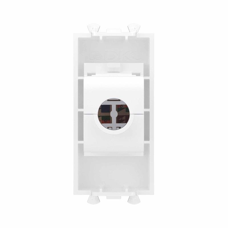 Компьютерная розетка RJ-45 без шторки модульная, кат.6, "Avanti", "Белое облако", 1 модуль | 4400691 | DKC — миниатюра 4