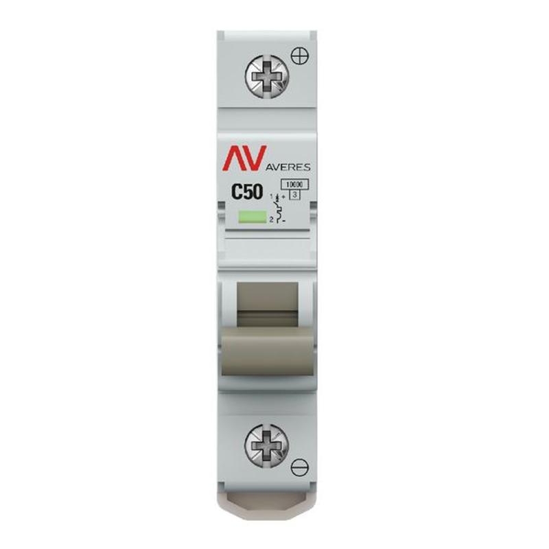 Выключатель автоматический AV-10 DC 1P 50A (C) 10kA  AVERES |mcb10-DC-1-50C-av| EKF — миниатюра 6