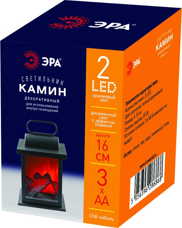 Камин декоративный 16 см, ЕGNIK - 24 , 3*AA , IP20 | Б0051946 | ЭРА — миниатюра 2