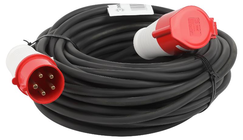 Удлинитель силовой IND380-U-1e-5x2,5-10m-IP44 на 380В в бухте 1 розетка CEE 5P 10м КГ 5х2,5 32A IP44 | Б0057293 | ЭРА — миниатюра 1