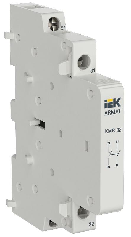 ARMAT Дополнительный контакт для контактора модульного KMR 2НЗ | AR-AUX-SCR-02-240-415 | IEK — IEK (ИЭК)