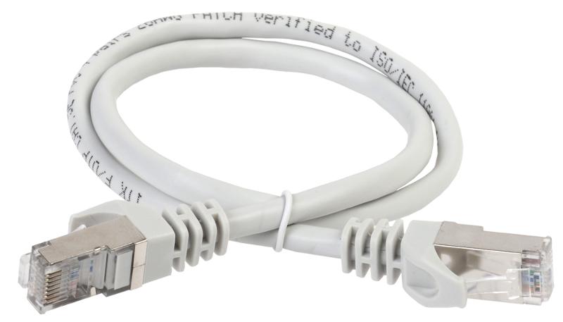 Коммутационный шнур (патч-корд), кат.5Е FTP, LSZH, 2м, серый | PC01-C5EFL-2M | ITK — ITK