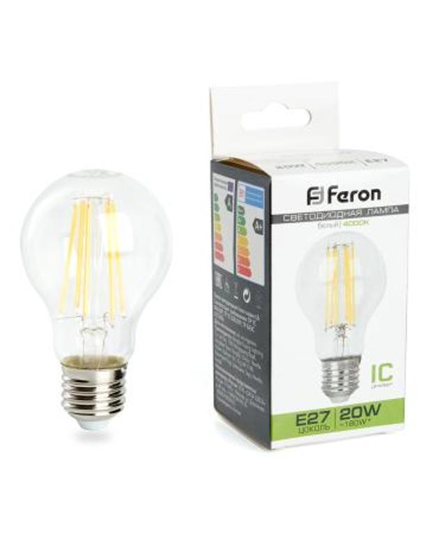Лампа светодиодная, (20W) 230V E27 4000K, LB-620 | 38246 | FERON — Feron