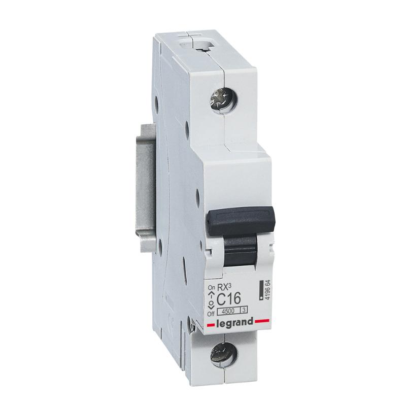 Выключатель автоматический  однополюсный RX3 4500 16А C 4,5кА | 419664 | Legrand — Legrand