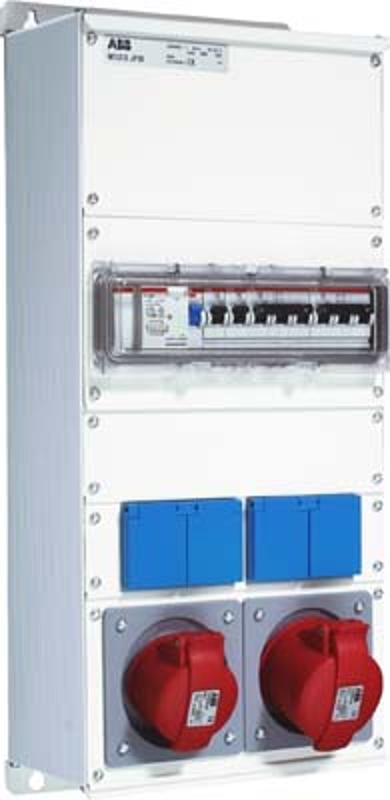 Бокс M32/2JFB CTFL с розеткамии фланцами в сборе, металл, IP44 | 2CMA100022R1000 | ABB — ABB