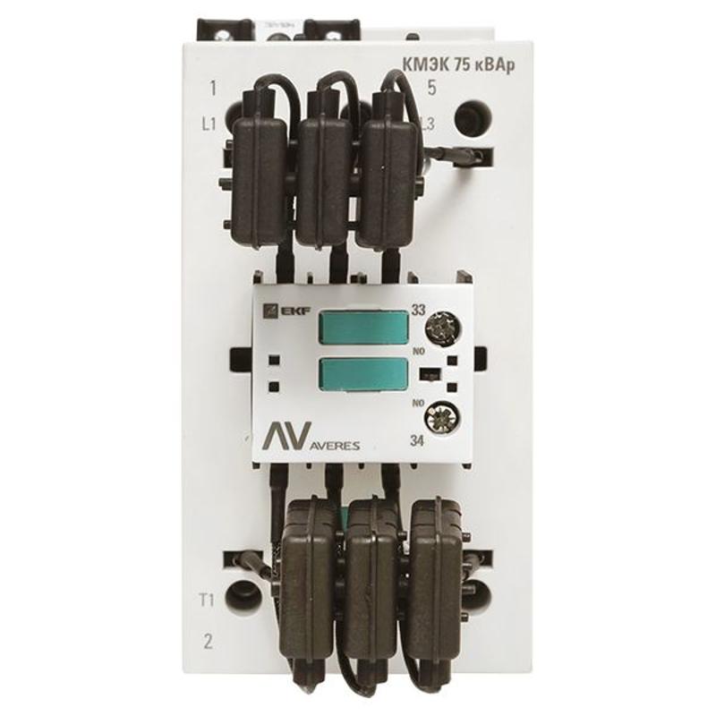 Контактор для конденсатора КМЭК 75 кВАр 230В 1NО AVERES | ctrk-s-108-75-230-av | EKF — миниатюра 11