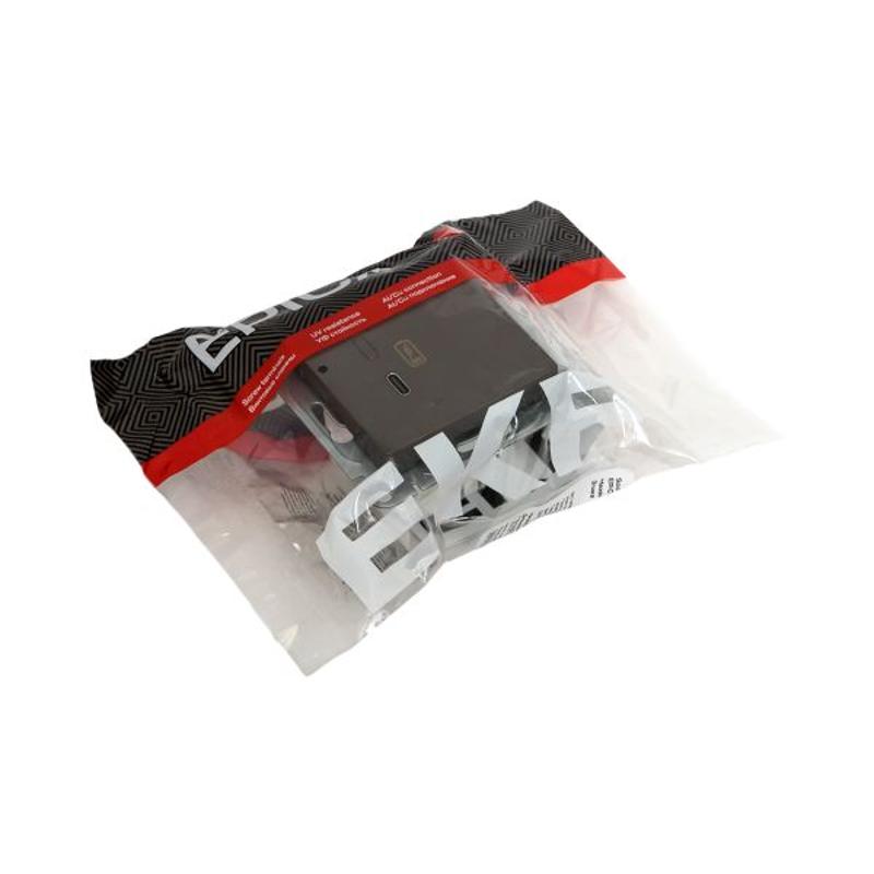 Механизм розетки USB-С, быстрая, мокко Эпика  |UP1-SOM-USBCF| EKF — миниатюра 6