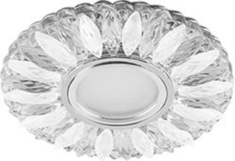 Светильник встраиваемый с белой LED подсветкой CD917 потолочный MR16 G5.3 прозрачный-матовый | 29536 | Feron — фото 1 | Sento