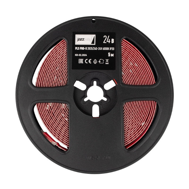 Лента светодиодная  PLS PRO-5 2835/240-24V 6000K 20W/m IP20-5m  | .5055902 | Jazzway — Jazzway