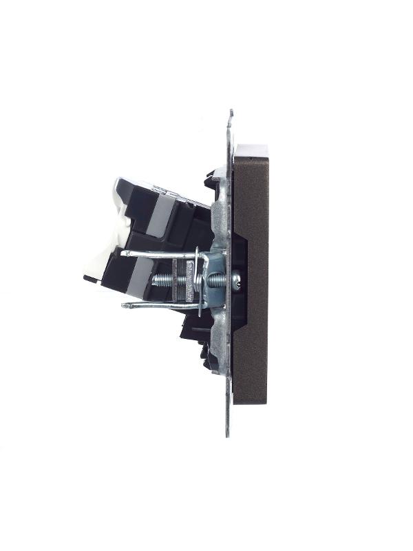 BRITE Розетка компьютерная RJ45 кат.5E РК10-БрТБ темная бронза | BR-K10-1-K45 | IEK — миниатюра 12