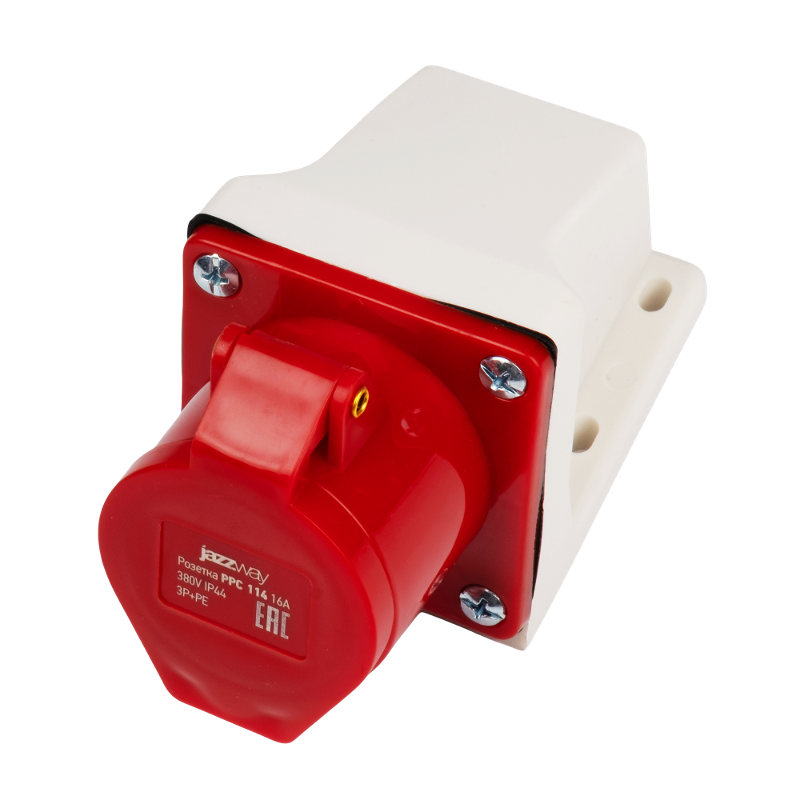 Силовой разъем  PPC 114 3Р+РЕ 16А 380В IP44  | .5072657 |  Jazzway — Jazzway