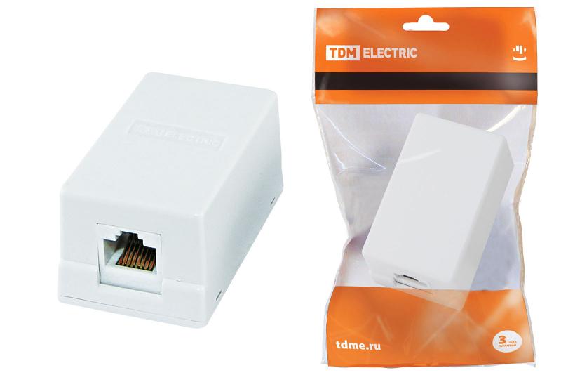 Компьютерная розетка 1xRJ-45 | SQ1809-0003 | TDM — TDM ELECTRIC