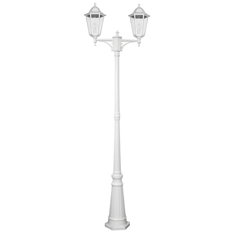 Светильник садово-парковый 6214 2*100W 230V E27 590*195*2200мм белый | 11077 | FERON — фото 1 | Sento