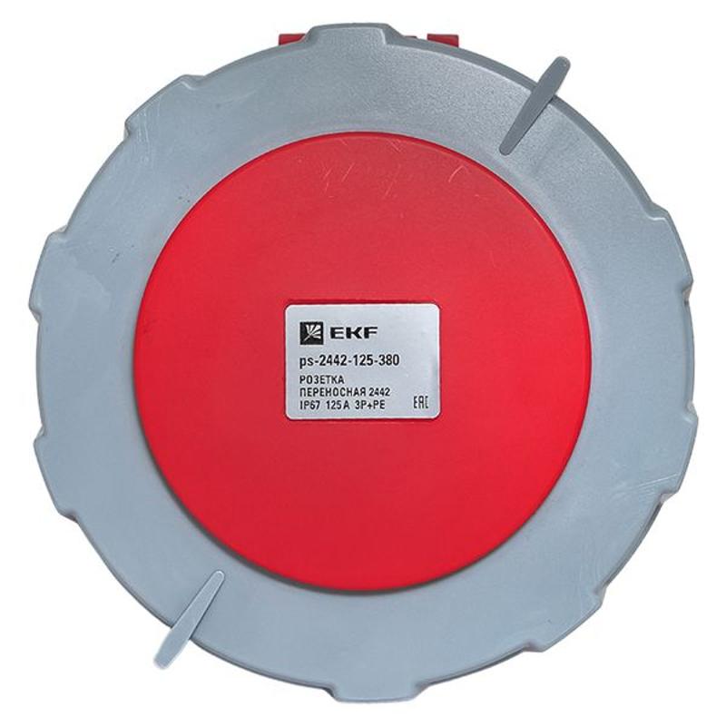 Розетка переносная 2442 3Р+РЕ 125А 380В IP67 EKF PROxima | ps-2442-125-380 | EKF — миниатюра 13