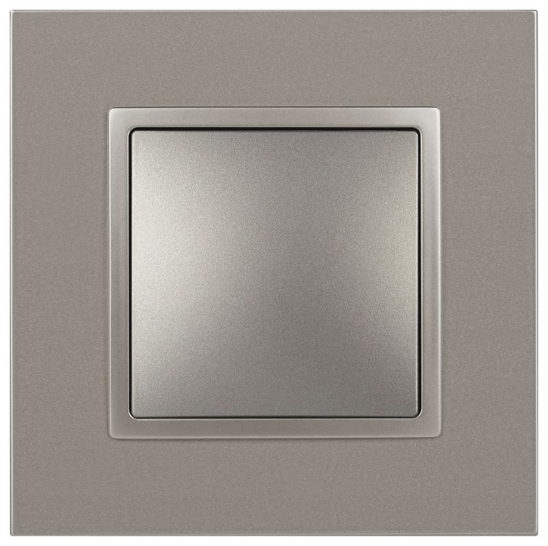 Переключатель Elegance 14-1103-16 , 10АХ-250В, титан | Б0065792 | ЭРА — миниатюра 3